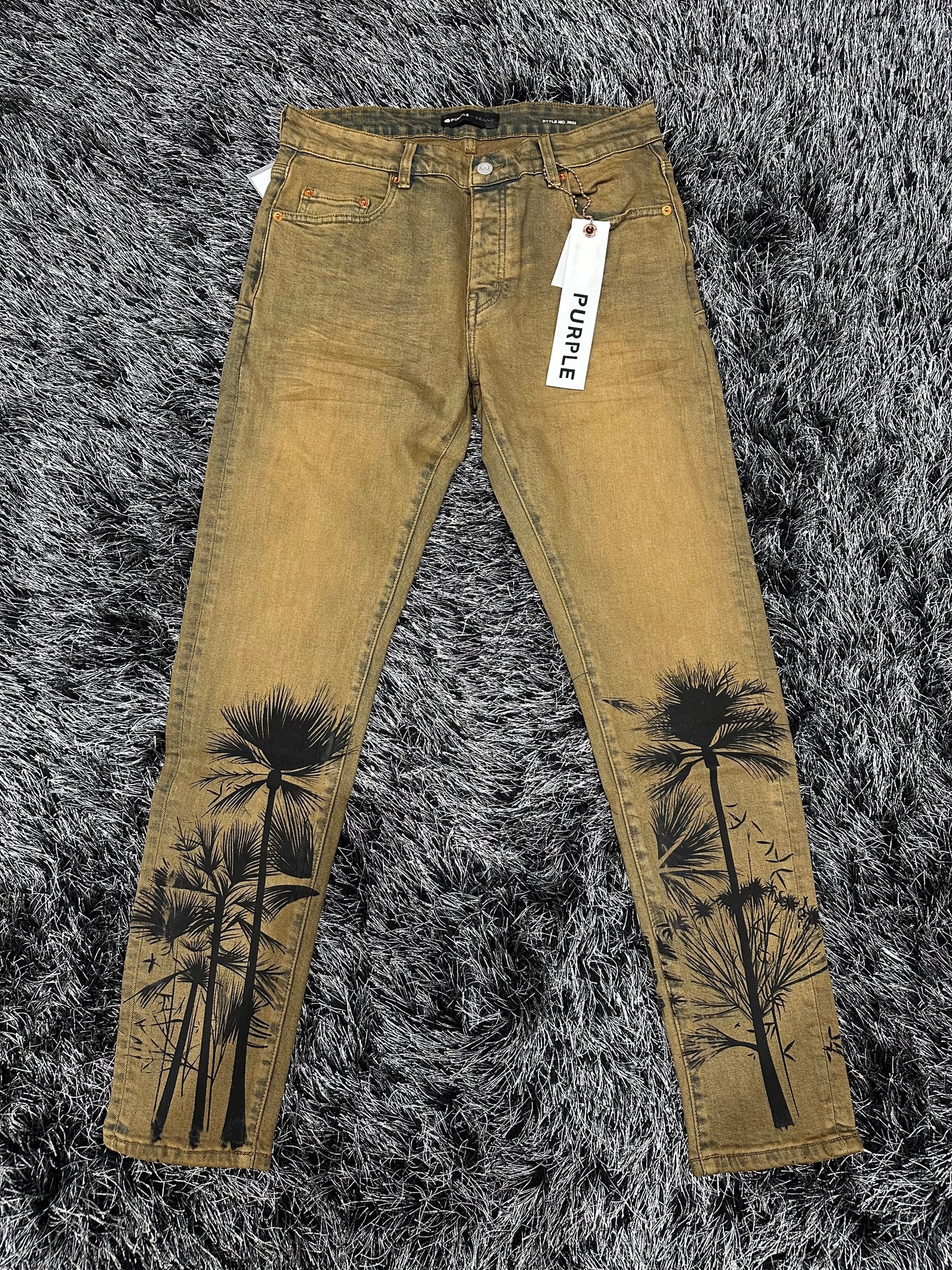 Purple Brand Denim Jeans - Medium Wash - Tan