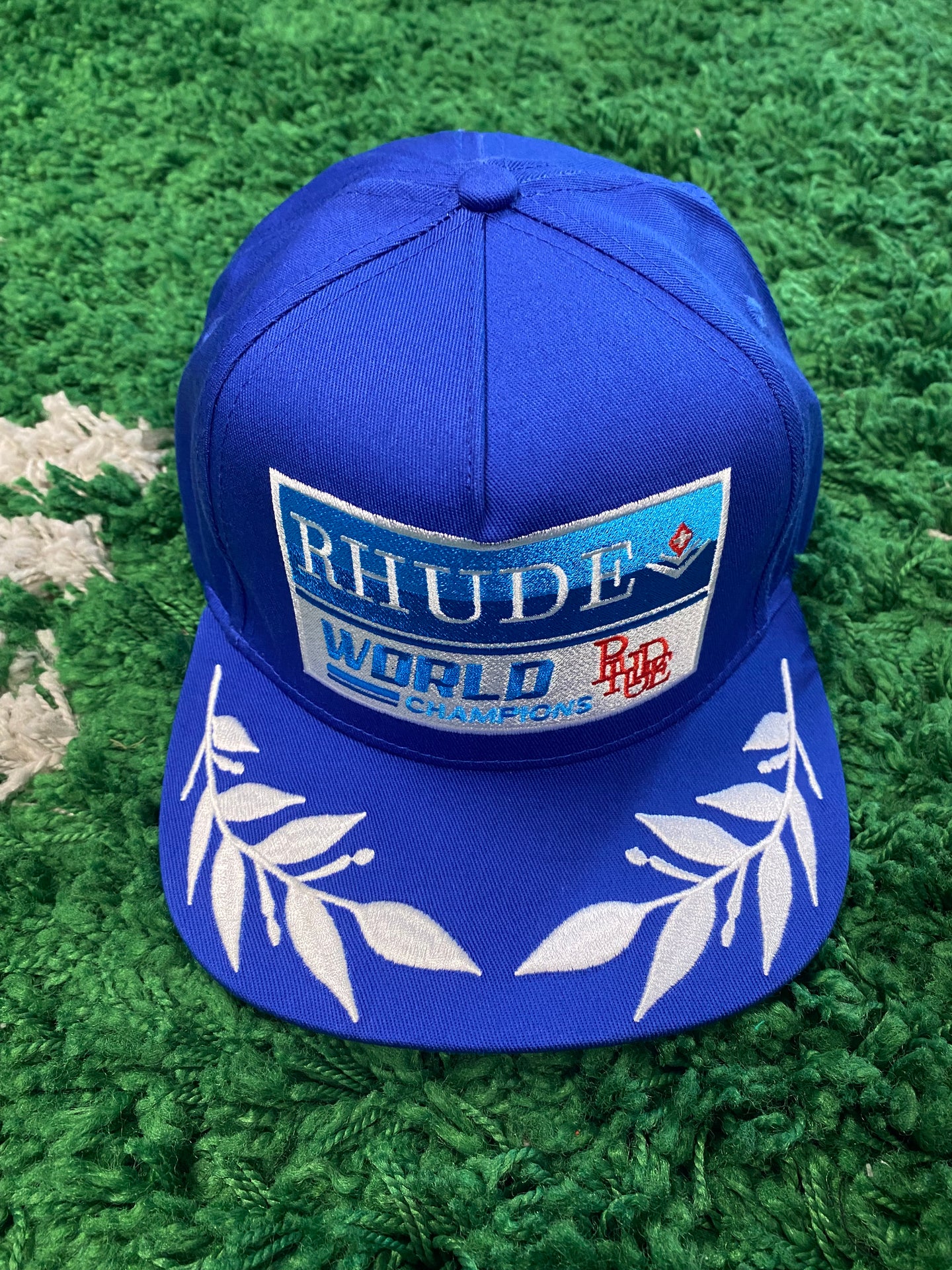 Rhude ‘World Champions’ Hat - Blue/White