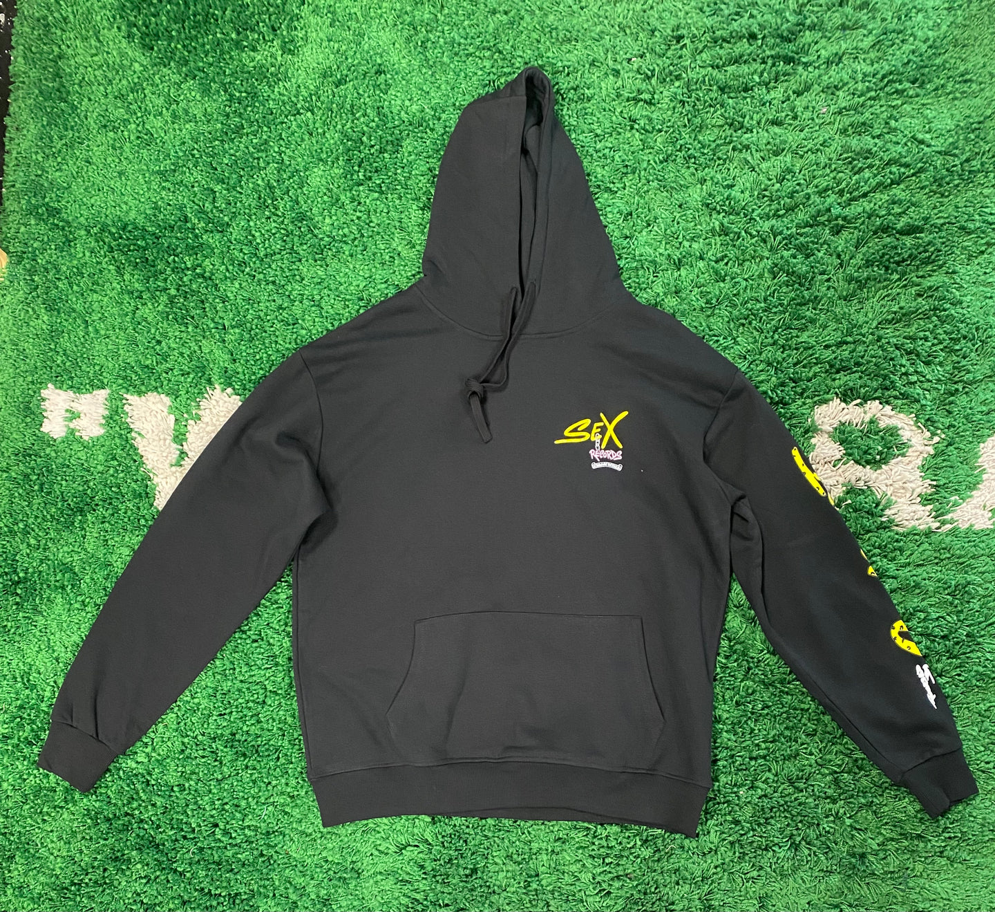 Chrome Hearts ‘Sex Records’ Hoodie - Black/Yellow