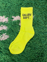 Load image into Gallery viewer, Gallery Dept. Socks - Lime Green/Black
