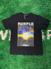 Load image into Gallery viewer, Purple Brand Sunrise Graphic Shirt - Black/Multicolor
