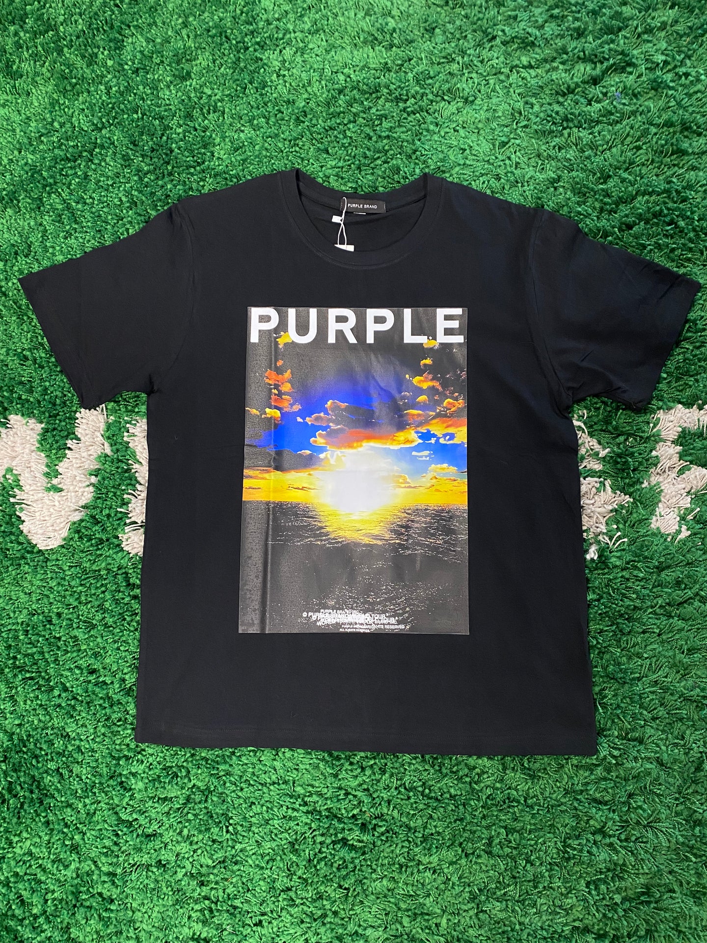 Purple Brand Sunrise Graphic Shirt - Black/Multicolor