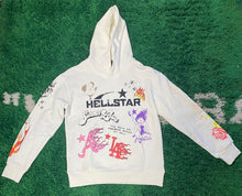 Load image into Gallery viewer, Hellstar Hoodie - White/Multicolor
