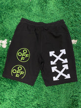 Load image into Gallery viewer, Off White Graphic Shorts - Black/Green/White
