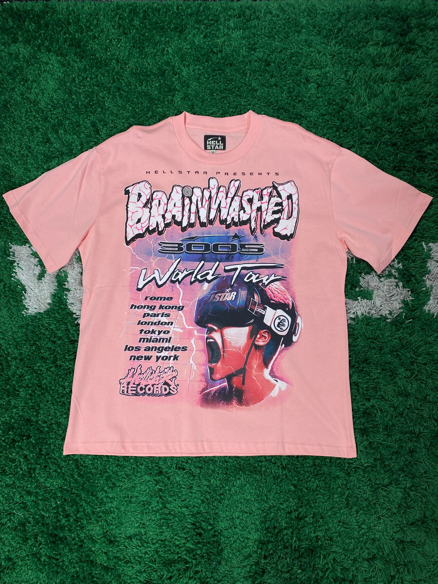 Hellstar ‘World Tour’ Shirt - Pink/Multicolor