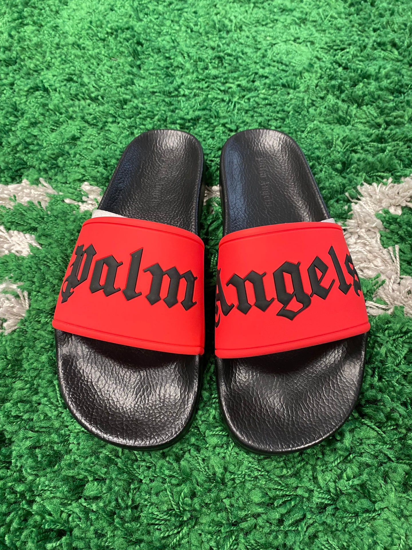 Palm Angels Slides - Red/Black