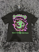 Load image into Gallery viewer, Hellstar Graphic ‘Yoga’ Shirt - Black/Purple/Green
