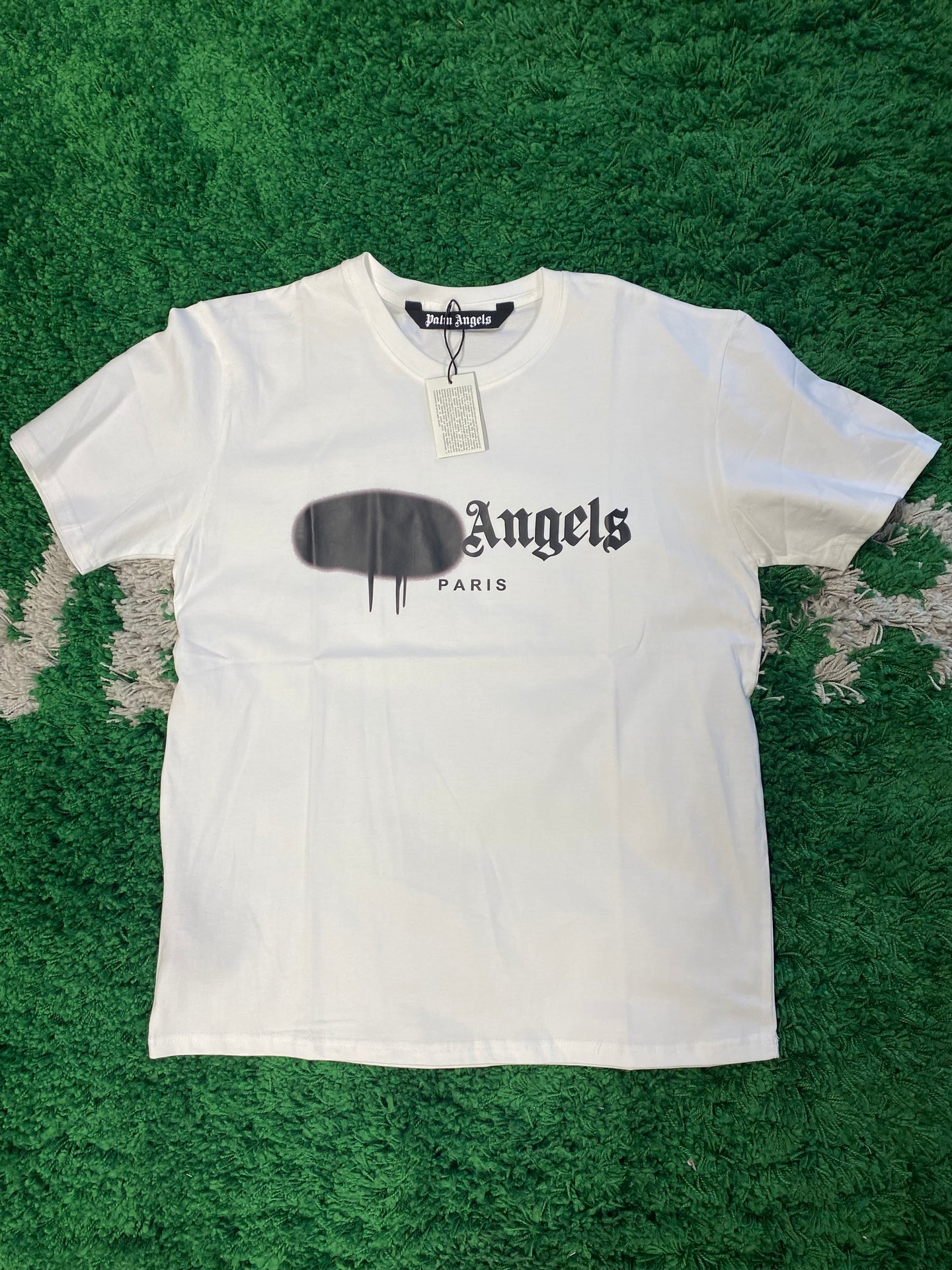 Palm Angels Paris Sprayed Shirt - White/Black