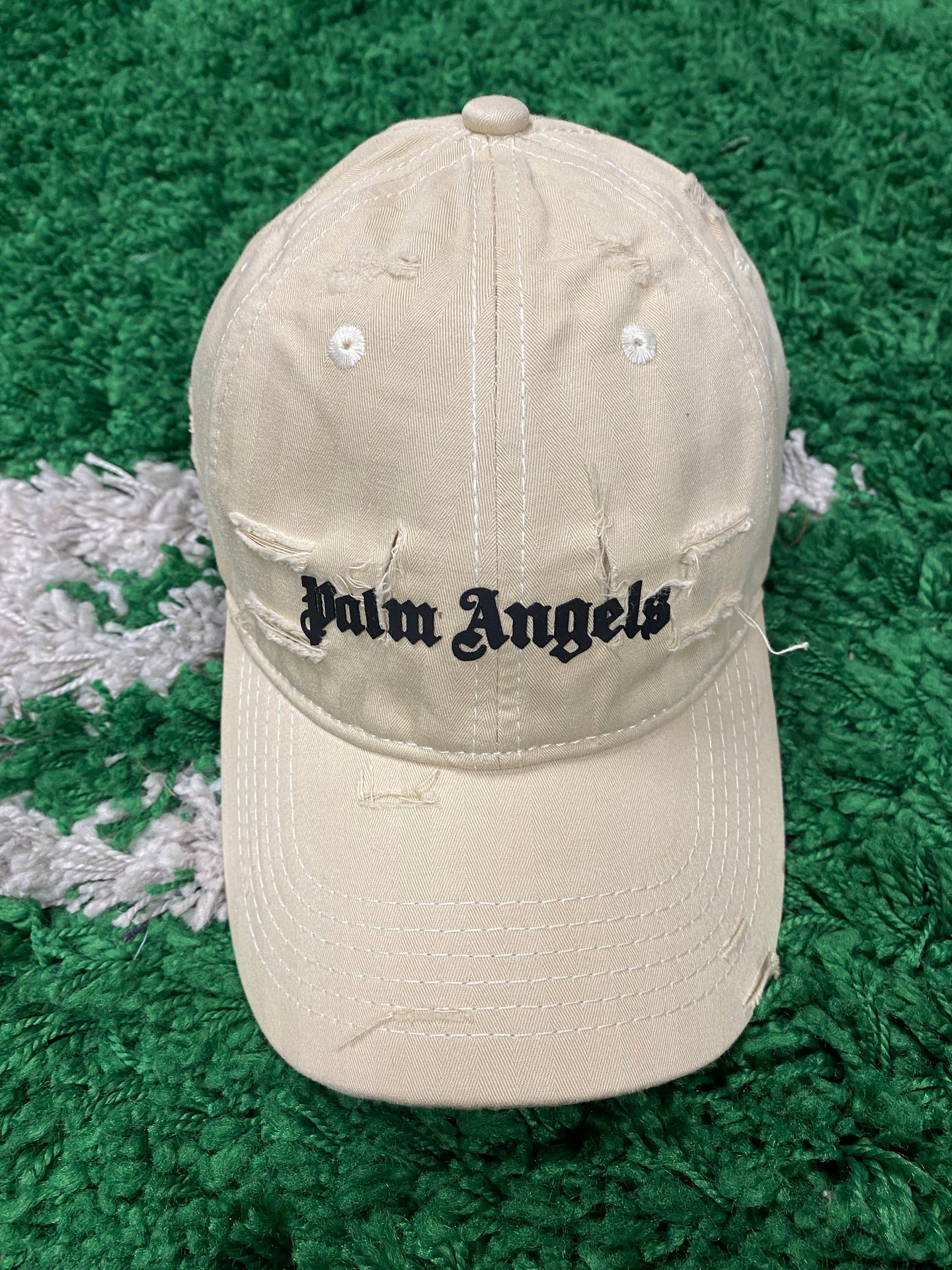 Palm Angels Baseball Hat - Beige