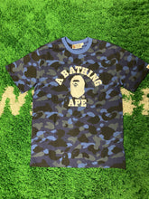 Load image into Gallery viewer, Bape ‘A Bathing Ape’ Shirt - Blue Camo
