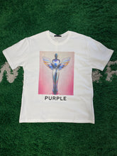 Load image into Gallery viewer, Purple Brand Angel Graphic Shirt - White/Multicolor
