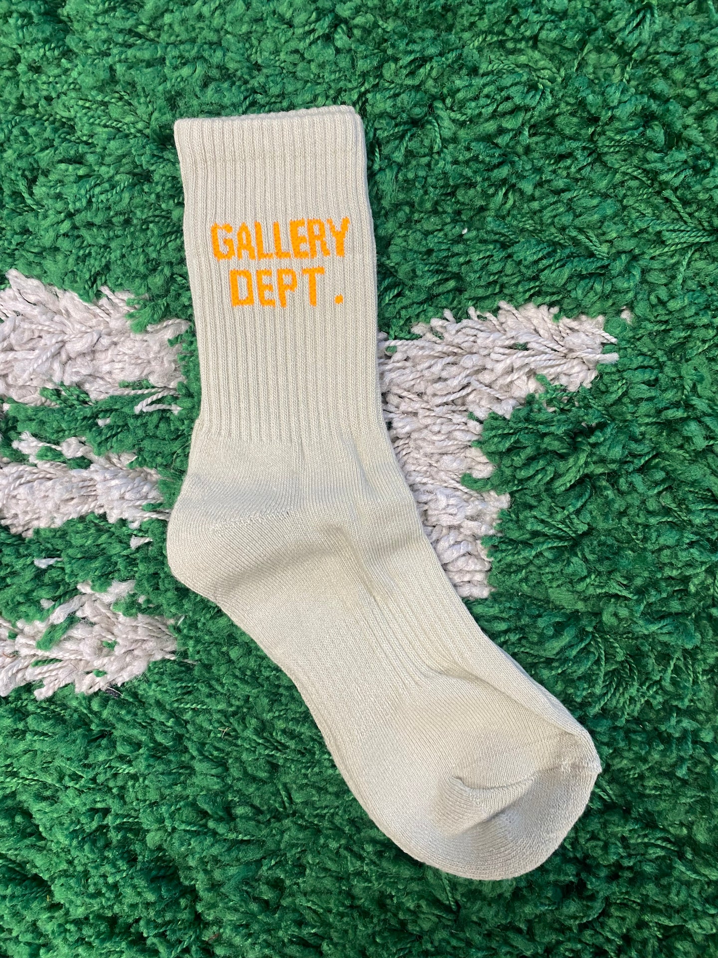 Gallery Dept. Socks - Taupe/Orange