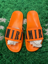 Load image into Gallery viewer, Amiri Slides - Orange/Black
