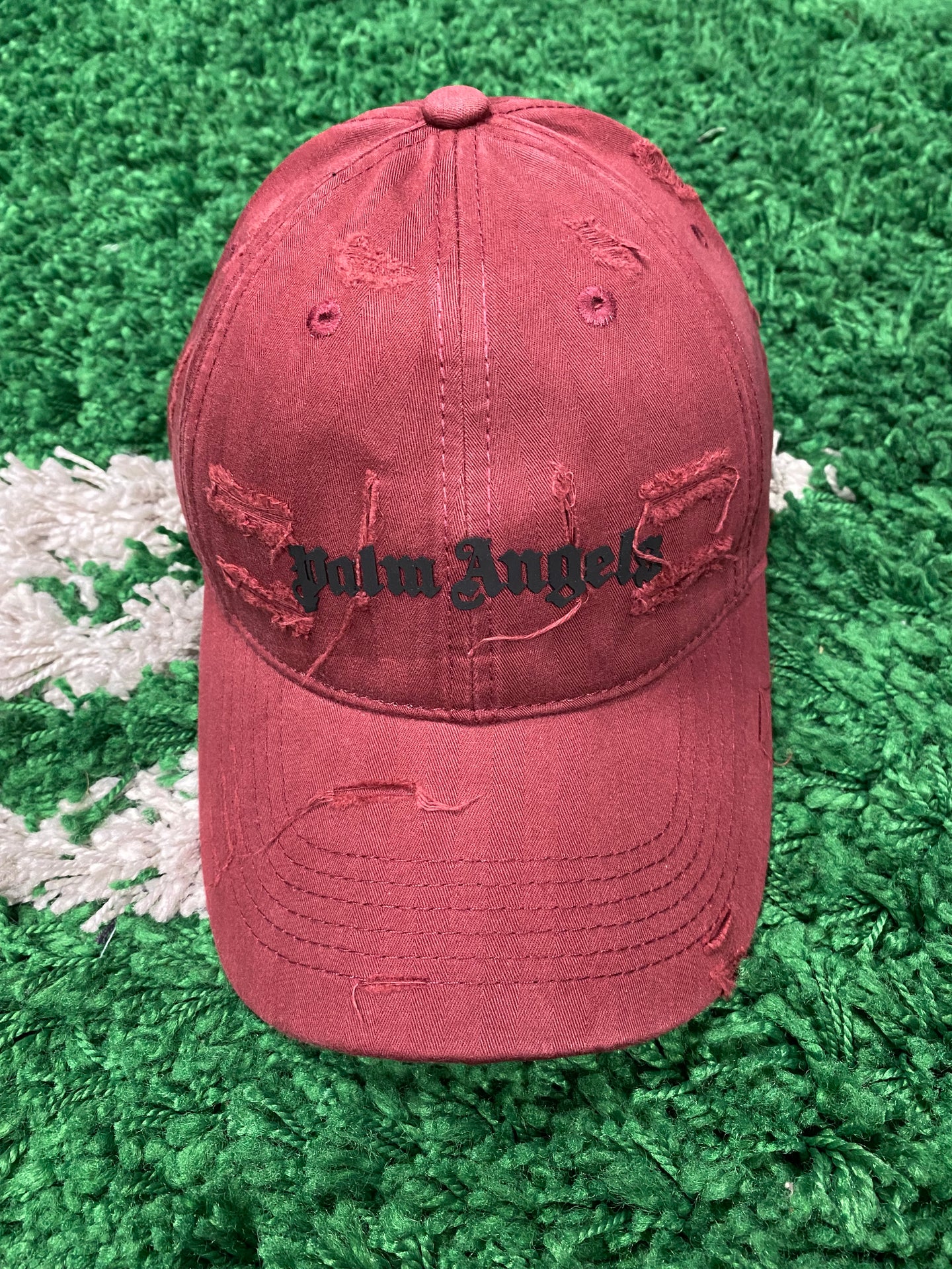 Palm Angels Baseball Hat - Burgundy