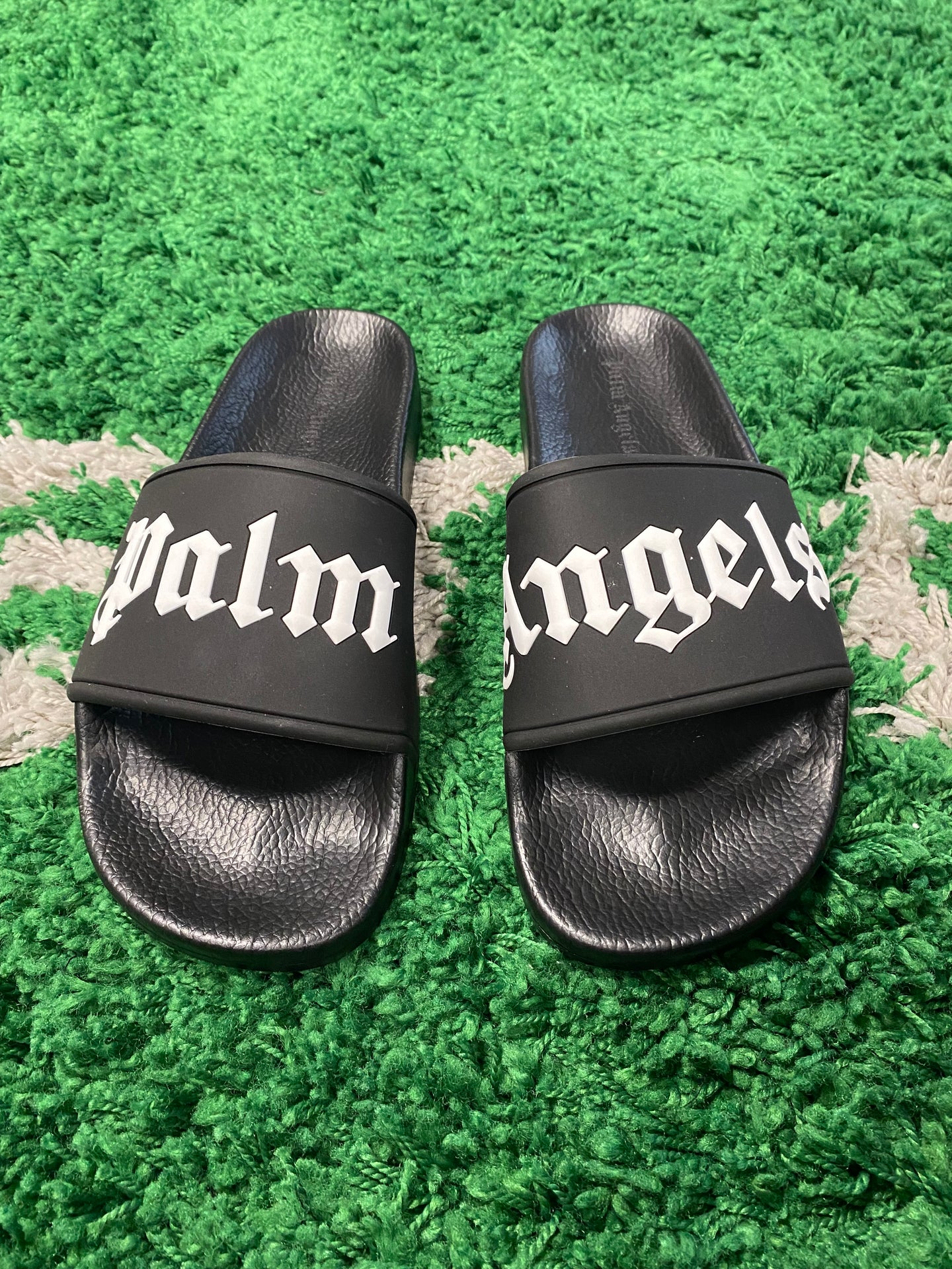 Palm Angels Slides - Black/White