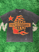 Load image into Gallery viewer, Hellstar ‘Path To Paradise’ Graphic Shirt - Black/Orange
