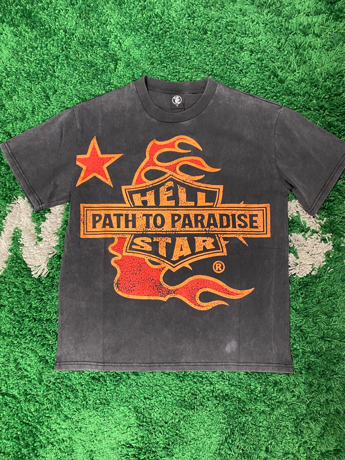 Hellstar ‘Path To Paradise’ Graphic Shirt - Black/Orange