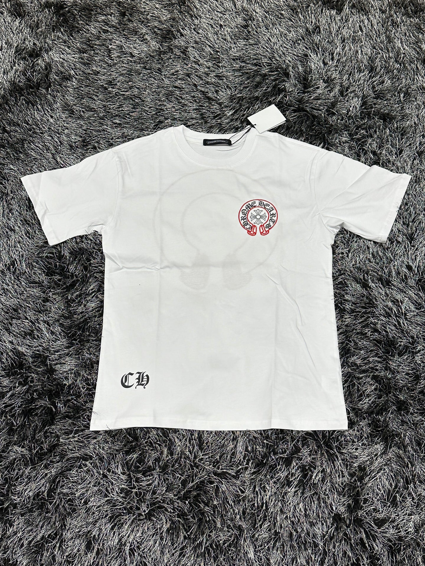 Chrome Hearts Logo Shirt - White/Red/Black