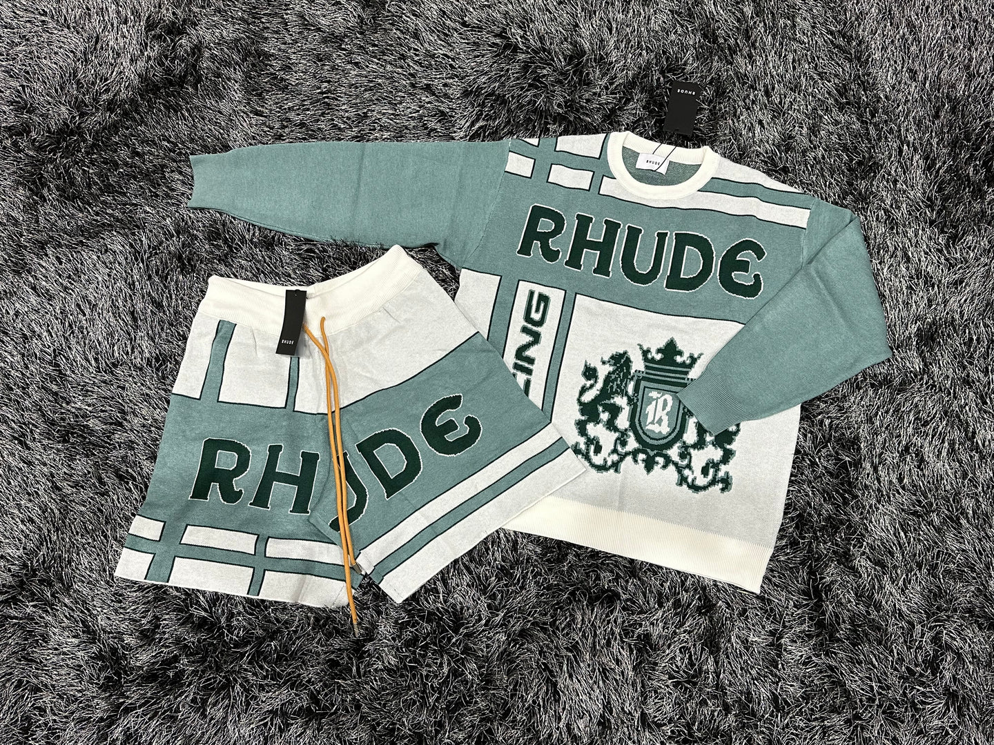 Rhude Set - Teal/White