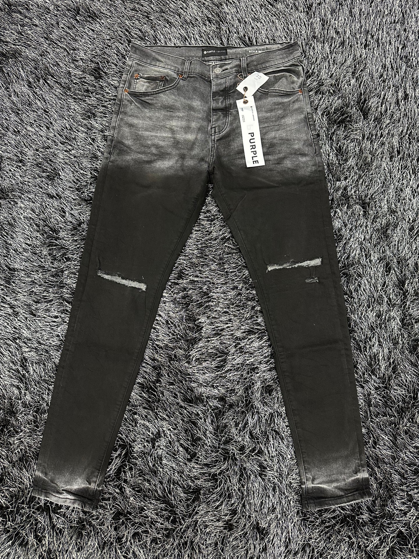 Purple Brand Denim Jeans - Dark Wash - Black/Grey