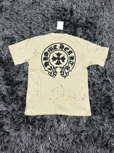 Load image into Gallery viewer, Chrome Hearts Logo Shirt w/ Paint - Beige/Multicolor
