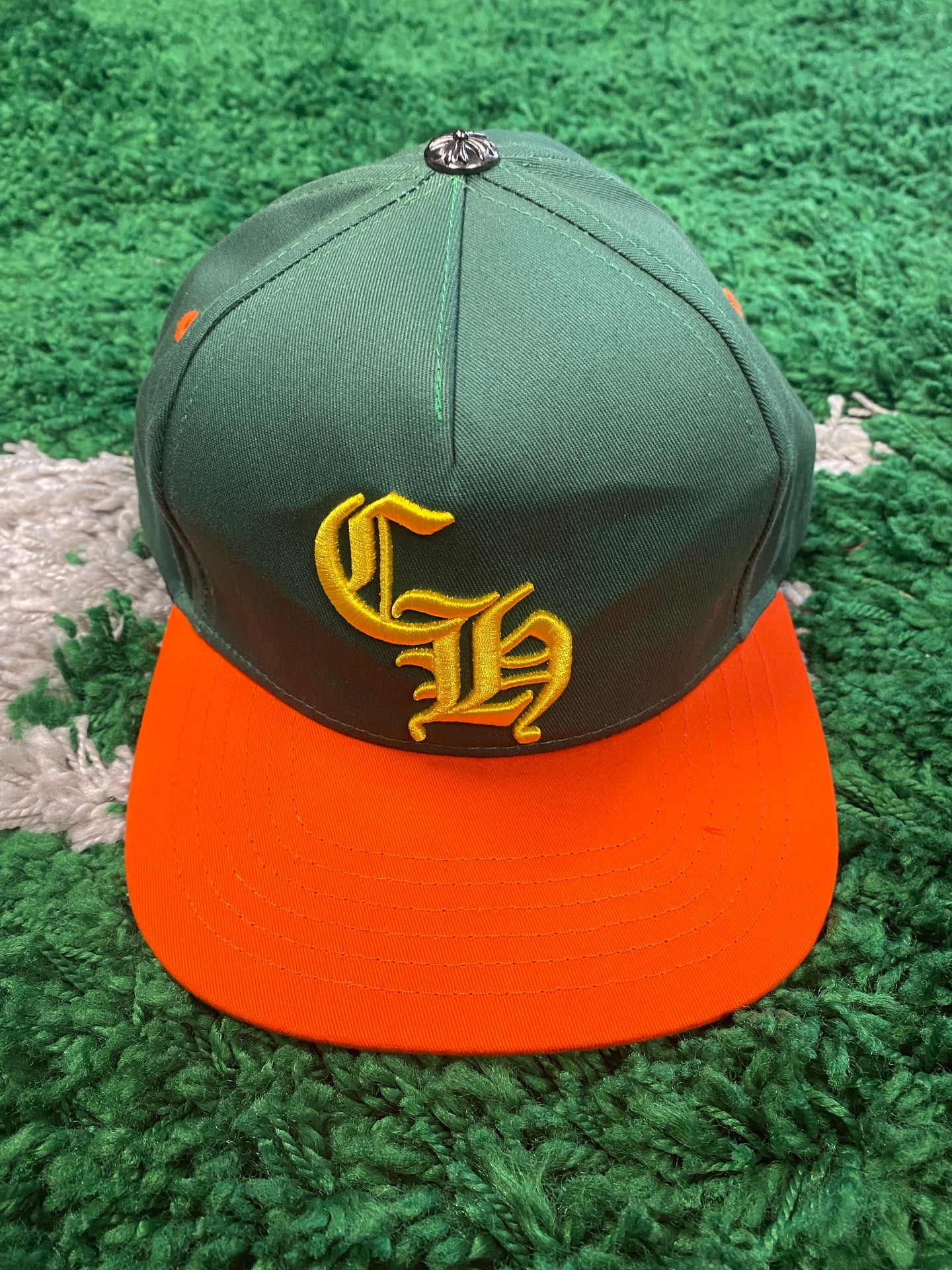 Chrome Hearts ‘Miami’ Hat - Green/Orange