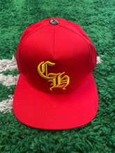 Load image into Gallery viewer, Chrome Hearts Hat - Red/Gold
