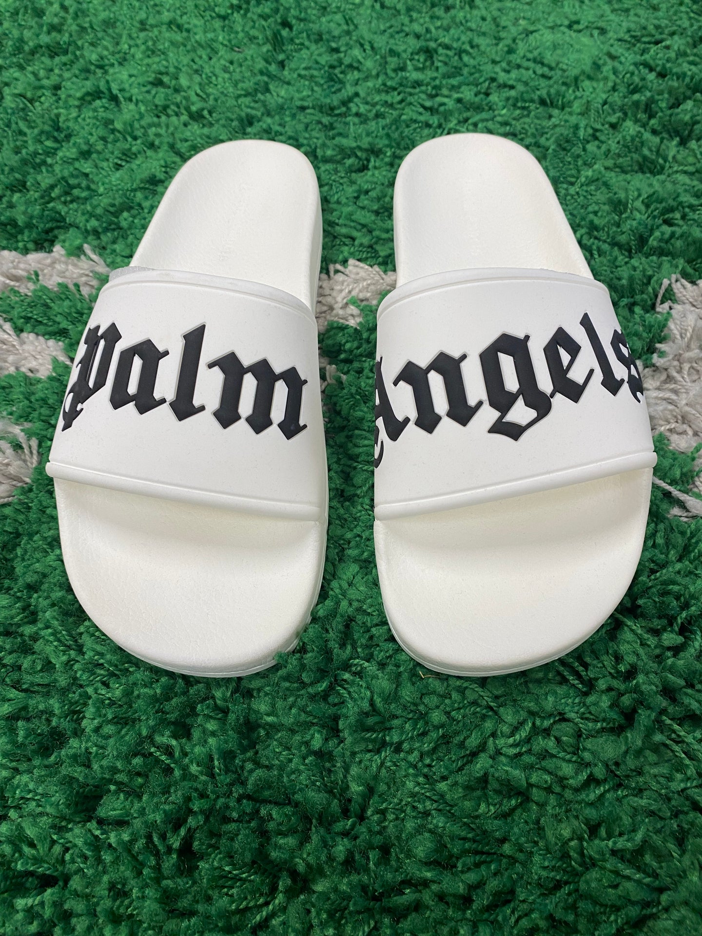 Palm Angels Slides - White/Black