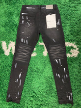 Load image into Gallery viewer, Purple Brand Denim Jeans ‘Patches’ - Dark Wash - Black/White
