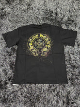 Load image into Gallery viewer, Chrome Hearts Logo Shirt w/ Paint - Black/Yellow/Multicolor
