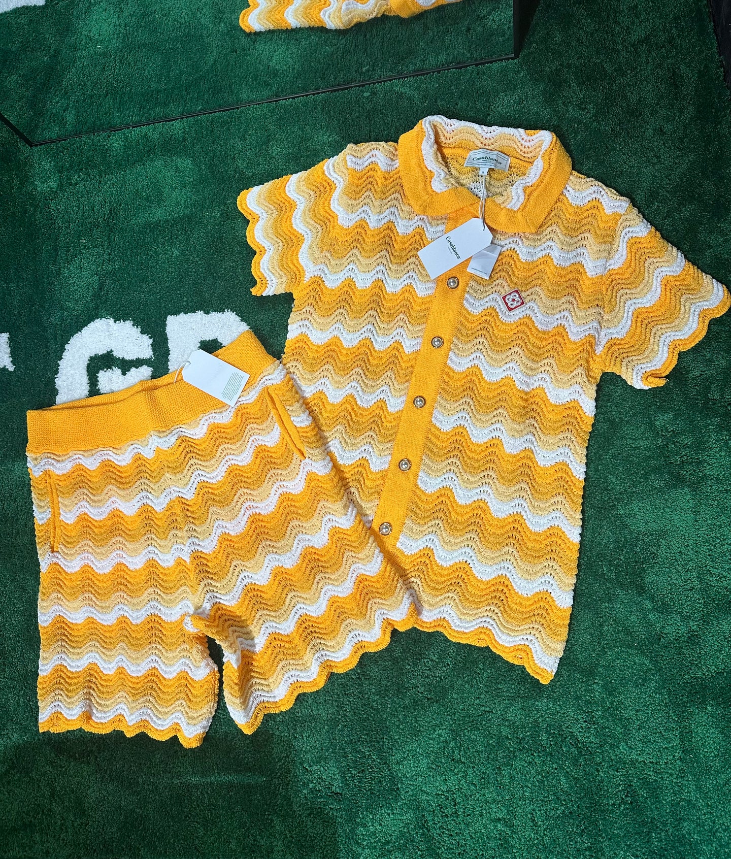 Casablanca Knitted Set - Orange