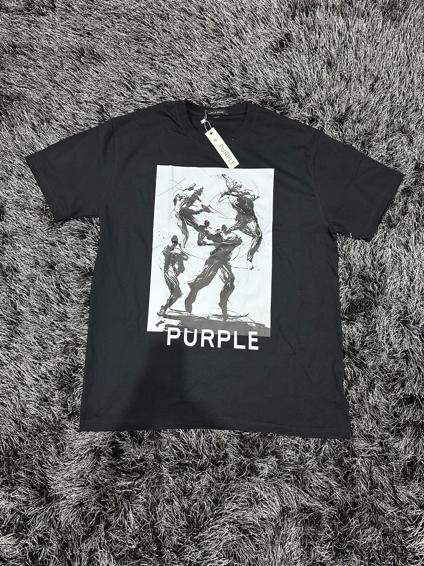 Purple Brand ‘Figures’ Shirt - Black