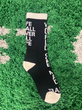 Load image into Gallery viewer, Bape ‘World Gone Mad’ Socks - Black/Cream
