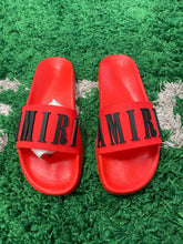 Load image into Gallery viewer, Amiri Slides - Red/Black
