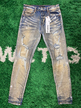 Load image into Gallery viewer, Purple Brand Denim Jeans ‘Creased’ - Medium Wash - Brown/White
